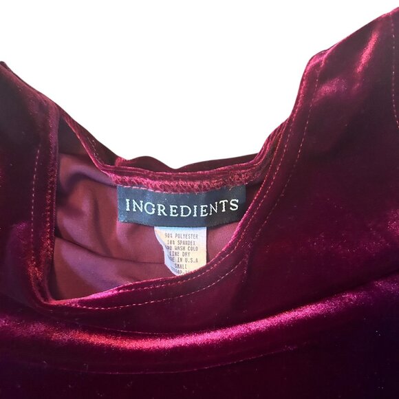 Vintage Ingredients Red Velvet Grunge Vampirecore Romantic Tank Top S - Picture 3 of 5